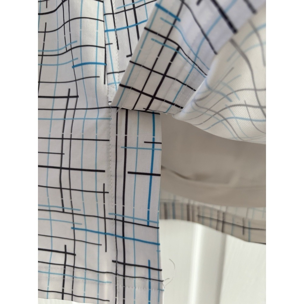 JoFit Women's Size 8 Golf Tennis Skort White Blue & Black Line Print Pattern - Picture 10 of 11